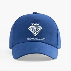 'Insensitive Bastard' Hat - Snapback, Royal Blue, Print